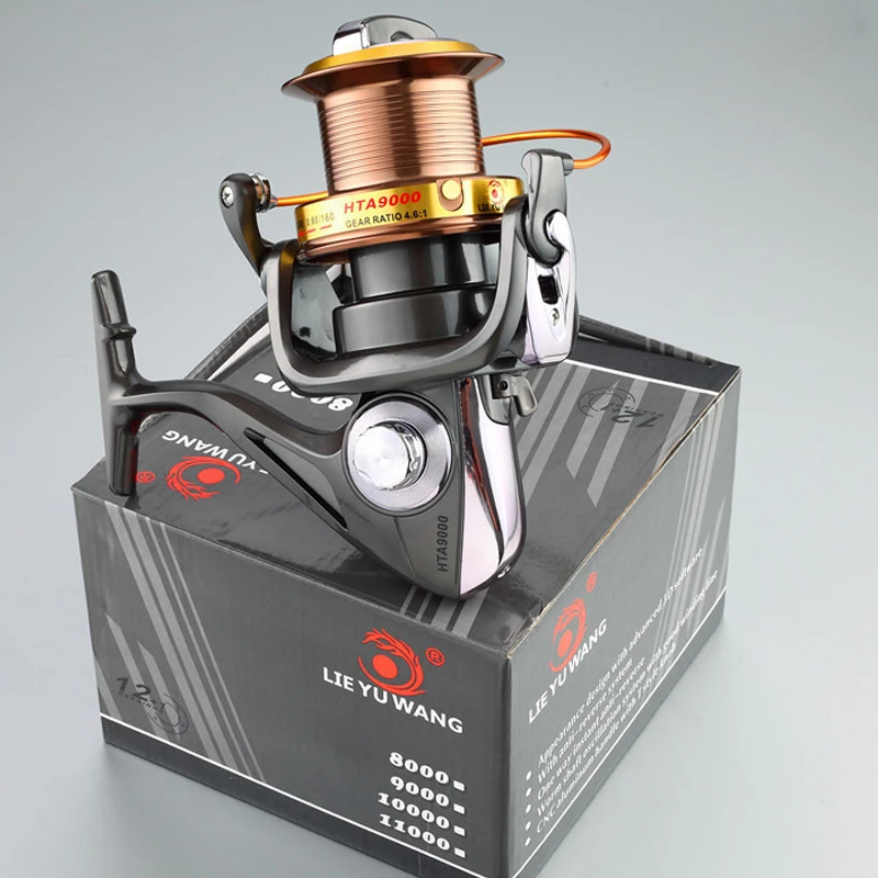 

LIEYUWANG Fishing Spinning Reel Left/Right Interchangeable Aluminum Spool 12+1 Ball Bearing Wheel Line Roller Fishing Tackles