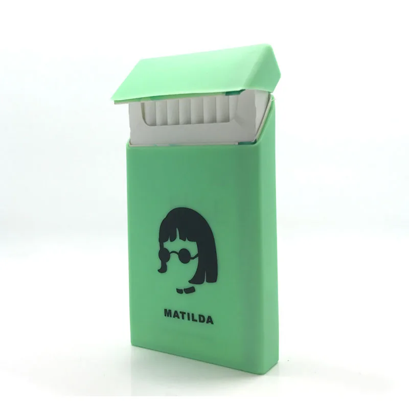 [InFour+] KeepCalm 10,5*5,8*1,4 см леди слимс силиконовый портсигар Модный чехол эластичный резиновый женский сигаретный чехол на ремень - Цвет: GYH0214