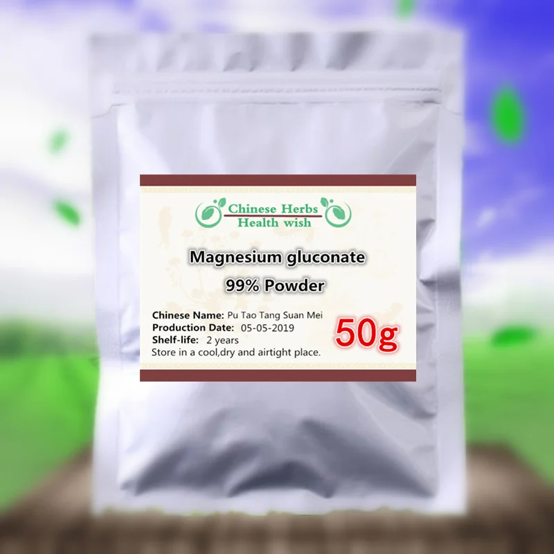 

50-1000g,Magnesium Supplement(Mg),Food Grade Magnesium gluconate Powder,Support healthy bone,muscles and nerve system