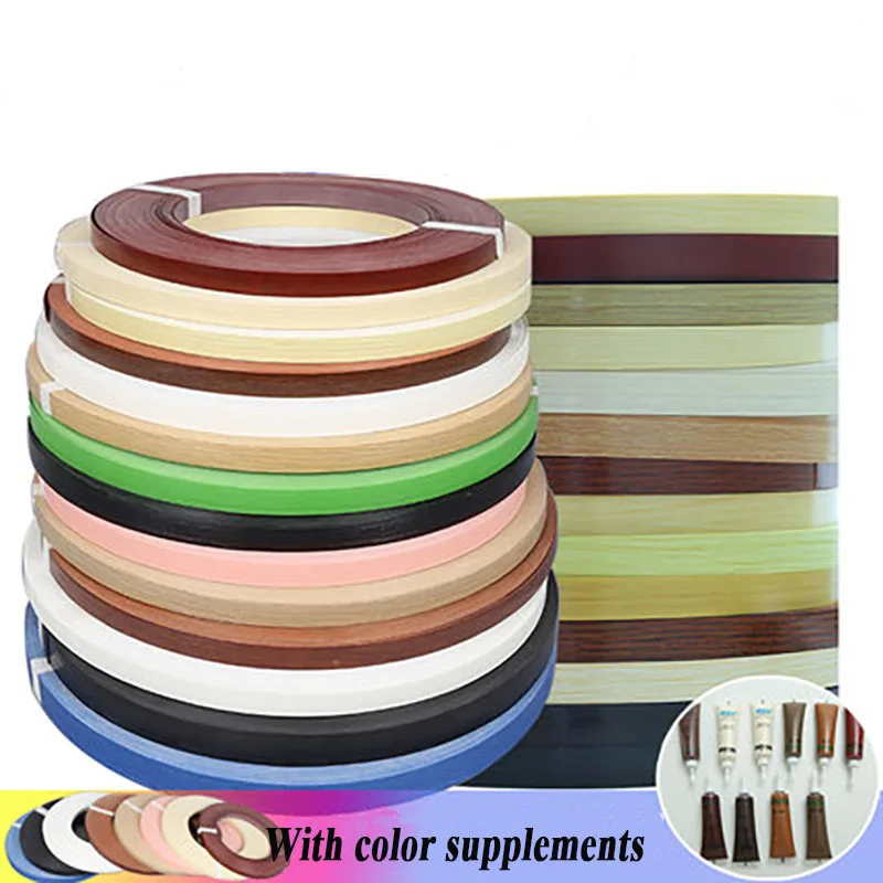 50m PVC Hot Sealing Edge Banding With Color Supplements Table