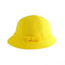 Новые детские женские Панамы, Панамы, детские Студенческие хип-хоп желтые рыбацкие уличные шляпы