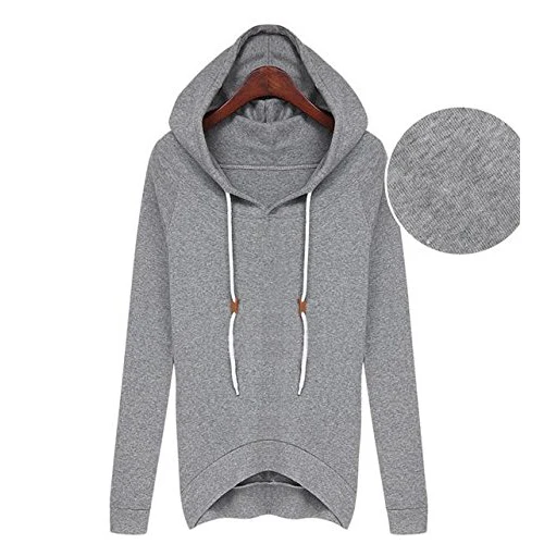  SAF-Autumn-summer Women Casual Hoodies Top + Irregular Skirts Suit 2-COLORS