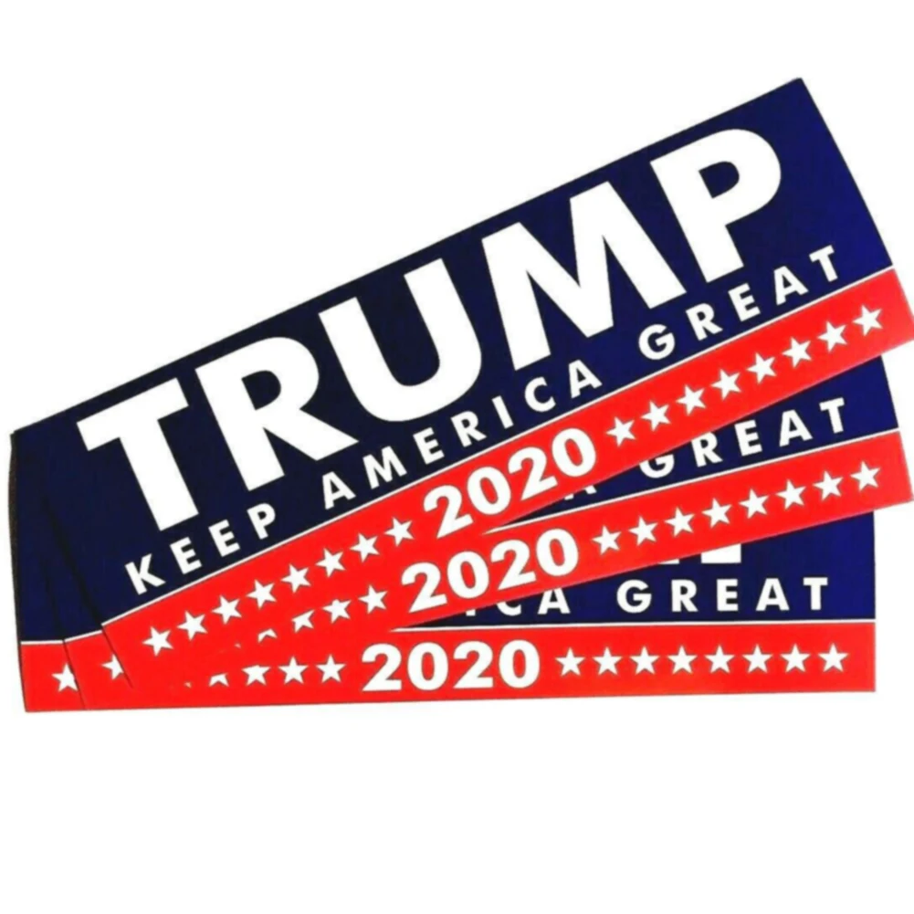 

10pcs/set Donald Trump Keep America Great Bumper Accessories Removable Car Body For President 2020 PVC Decoration Car Sticker