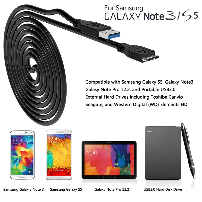 USB 3.0 Type A to Micro B Cable For Samsung S5 Note3 External Hard Drive Disk HDD USB HDD Data Wire Cord USB Micro B ChargeCabo USB 3.0 Type A to Micro B Cable For Samsung S5 Note3 External Hard Drive Disk HDD USB HDD Data Wire Cord USB Micro B ChargeCabo