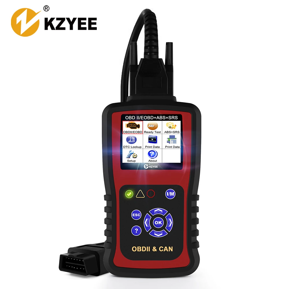 KZYEE KC501 Автомобильный сканер OBD2 ABS SRS подушка безопасности проверка OBDII инструмент