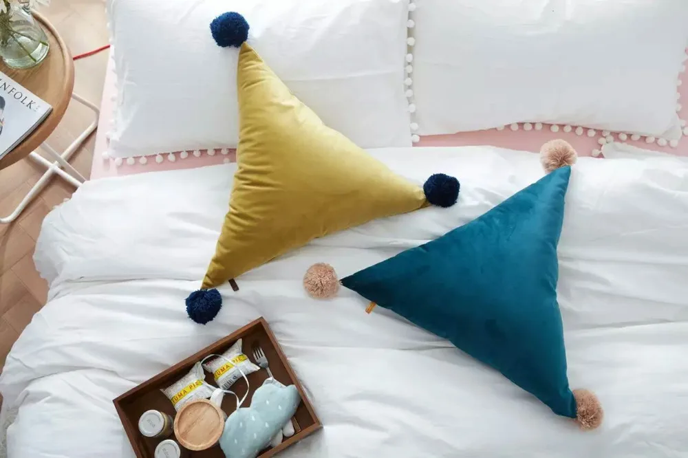 2017 новая треугольная подушка для волос мяч камеры артефакт|triangular pillow|ball cushionhair