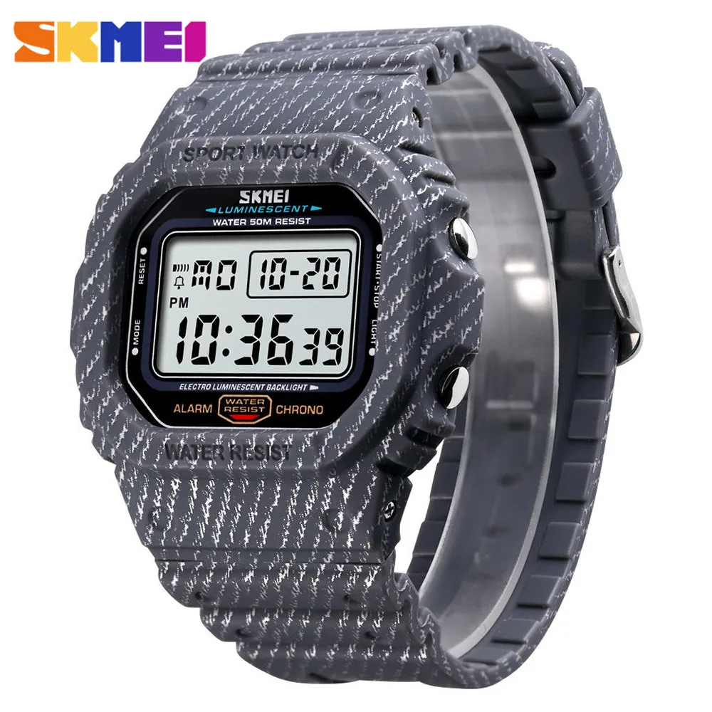 

SKMEI Outdoor Sport Watch Men 5Bar Waterproof Watches Alarm Clock Week Display Military Fashion Digital Watch reloj hombre 1471
