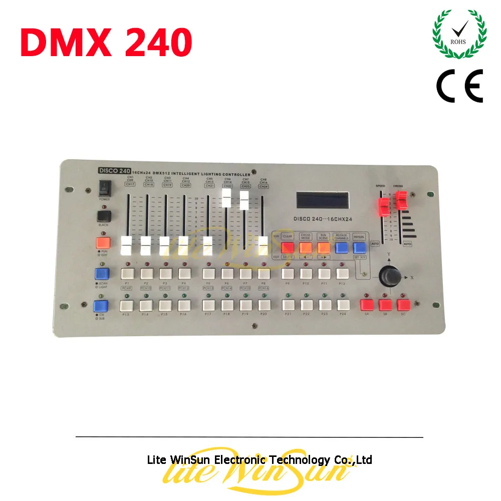 

Litewinsune Disco 240 16Ch x 24 DMX512 Intelligent Lighting Controller Mni DMX Stage Lighting Console for DJ Disco Samal Party