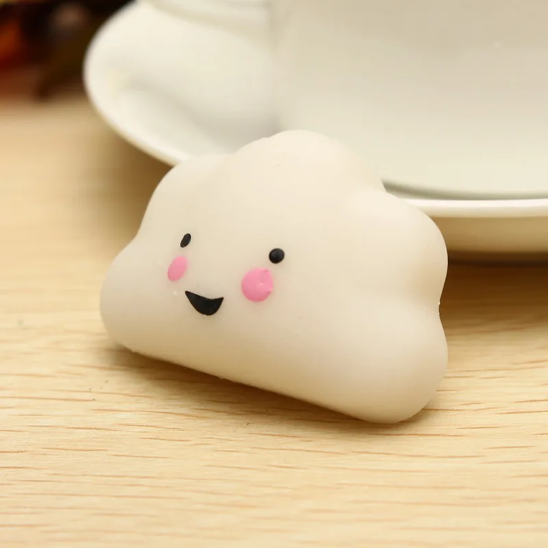 

Little Soft Cloud Slow Rebounding Mobile Phone Charm Straps Healing Decor Stress Reliever Fun Toy Cartoon Simulation Ornament
