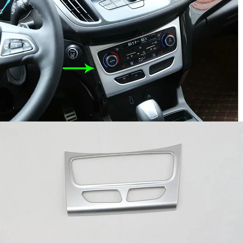 

Car Accessories Interior Decoration ABS Middle Console Air Condition Vent Frame Cover Trim For Ford Kuga/Escape 2017 Car Styling