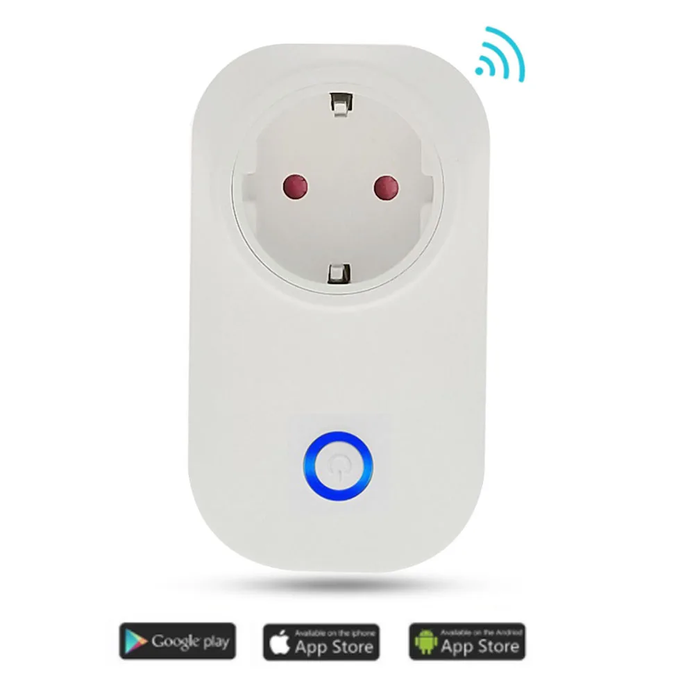 

2019 New WIFI Smart Plug Smart Switch Socket EU Plug Audio Control Smart Timing Socket Wireless Outlet Voice Intelligent Control