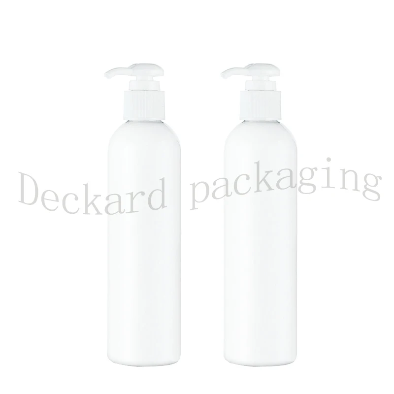 Download 30pcs 250ml white Lotion Bottles Cosmetic Pointed Cap Pet Plastic Bottle Shampoo Empty Perfume ...