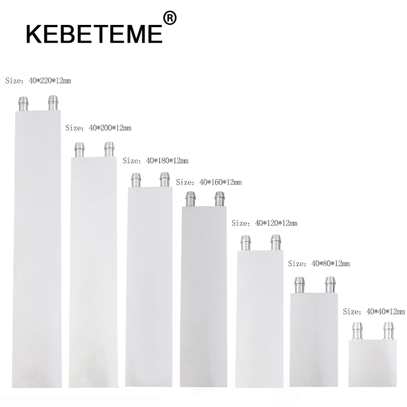 KEBETEME первичный алюминиевый блок водяного охлаждения система теплоотвода для ПК ноутбука ЦП для жидкой воды оптом (можно настроить размер)|Кулеры/вентиляторы/системы охлаждения|   | АлиЭкспресс