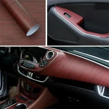 

3D Car Stickers Auto Decors Interior Decoration 30cm 40*100cm PVC Wood Grain Textured Protective Car Wrap Film Car Styling