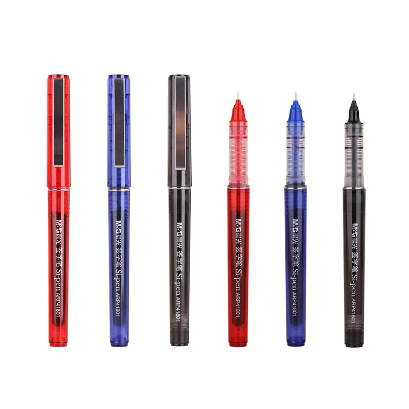 

12pcs/box M&G Straight liquid neutral pen business school student special pen ARP41801