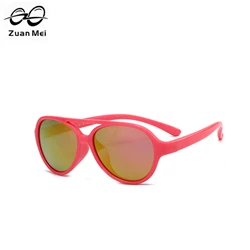 Цзуан Мэй фирменные поляризационные женские солнцезащитные очки для детей солнечные очки защитные очки для маленьких мальчиков и девочек дизайнерские солнцезащитные очки для детей UV400 излучения, очки для защиты от ZM-C09 - Цвет линз: NO3