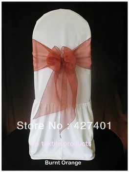 

Burnt Orange Organza Bows For Wedding Event &Party Decoration