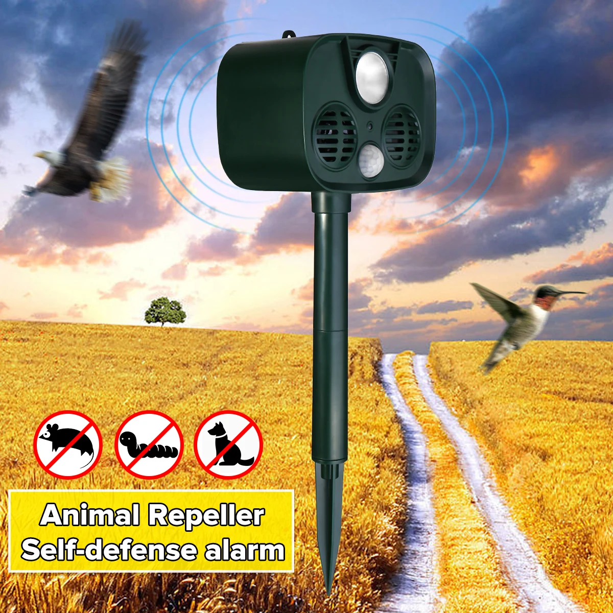 15-75 KHZ طارد للحيوانات الشمسية بالطاقة للماء البير الاستشعار الطيور USB الفوق الشمسية إنذار محرك مبيد الحشرات ل في الهواء الطلق حديقة 15-75 KHZ طارد للحيوانات الشمسية بالطاقة للماء البير الاستشعار الطيور USB الفوق الشمسية إنذار محرك مبيد الحشرات ل في الهواء الطلق حديقة