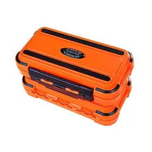 2-по бокам резиновое кольцо Водонепроницаемый рыболовные снасти приманки крюк Коробка Для Хранения Чехол 24 отсека