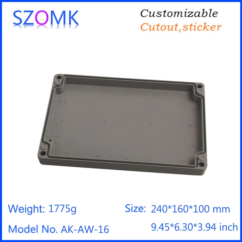 szomk IP66 die cast aluminum waterproof enclosure for electronics aluminum case waterproof equipment junction box  (7)