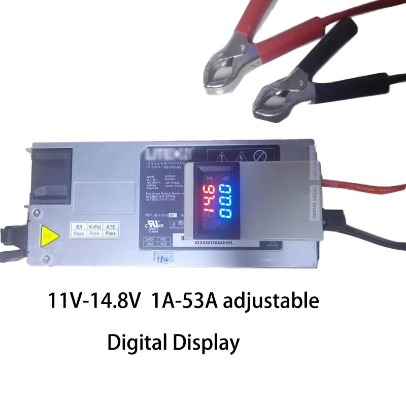 

Voltage Current Adjustable Lifepo4 Lipo Li-ion Lithium Battery Charger 4.2V 8.4V 11V 12.6V 14.6V 14.8V 75A 50A Display 2S 3S 4S