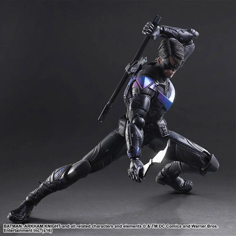 Play Arts DC Дик Грейсон Бэтмен Аркхэм рыцарь № 6 Nightwing фигурка игрушка модель 25 см