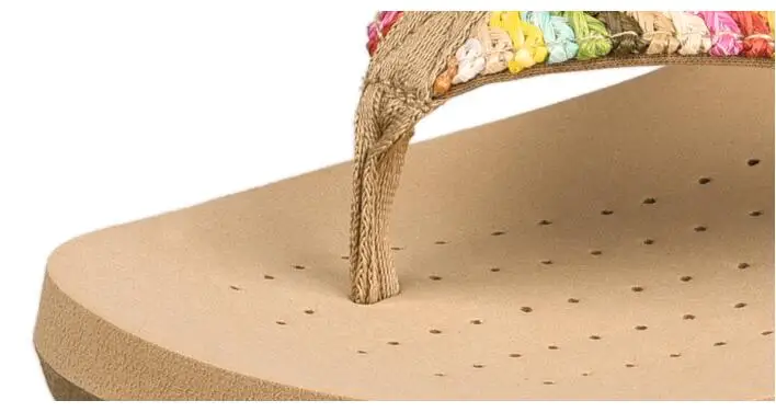 wedge flip flops low heel