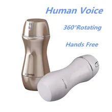 Chuck Male Hands Free Masturbator Human Voice Male Sex Machine Vagina Real Pussy sex Vibrator For Men Adult Free Sex Toys