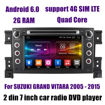 

7" inch 2 din Quad Core Android 6.0 Car DVD radio palyer For SUZUKI GRAND VITARA 2005-2015 Wifi RDS screen mirroring