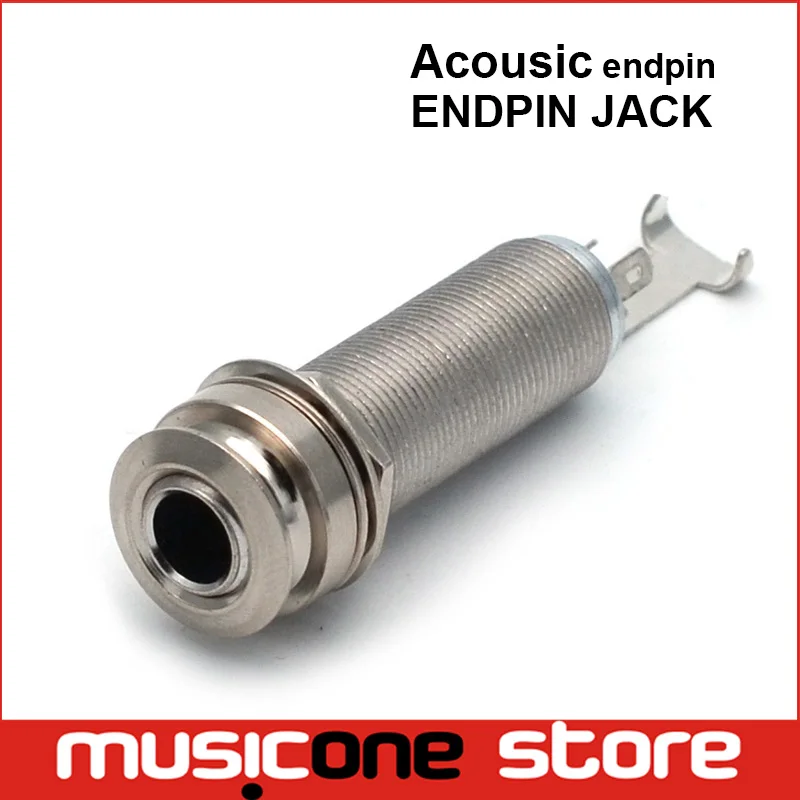 10PCS CYLINDER Guitar Pickup Endpin Output Jack Nickel Strap Lock