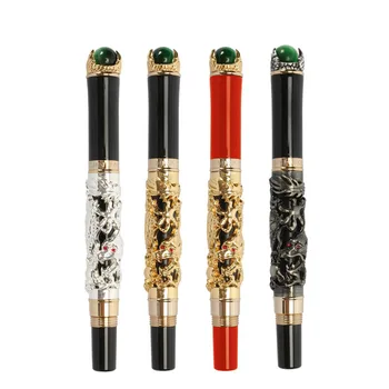 

Jinhao Ancient Dragon Palying with Bead Rollerball Pen Black Ink 0.7mm Luxury Ballpoint Pens with Gift Box for Collection