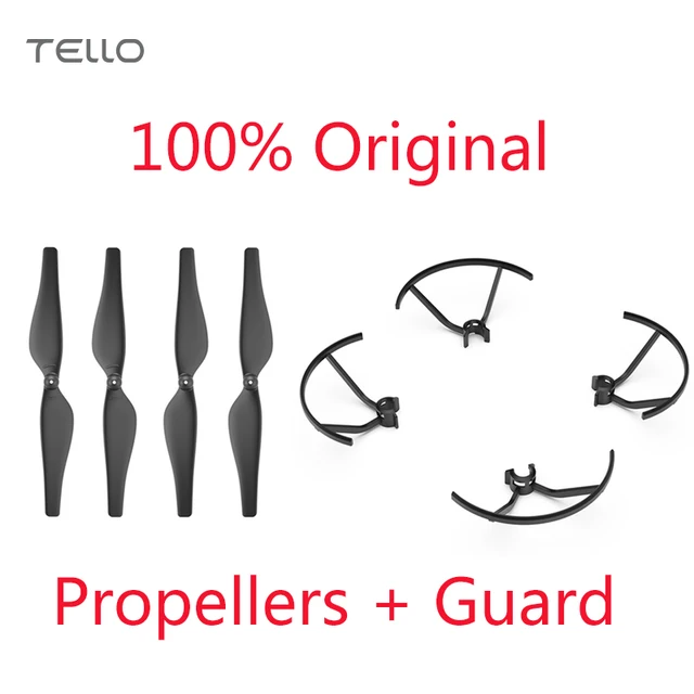 Tello-hélices originales de liberación rápida + protector de hélice, hélices ligeras y duraderas, especialmente diseñadas para DJI Tello Tello-hélices originales de liberación rápida + protector de hélice, hélices ligeras y duraderas, especialmente diseñadas para DJI Tello