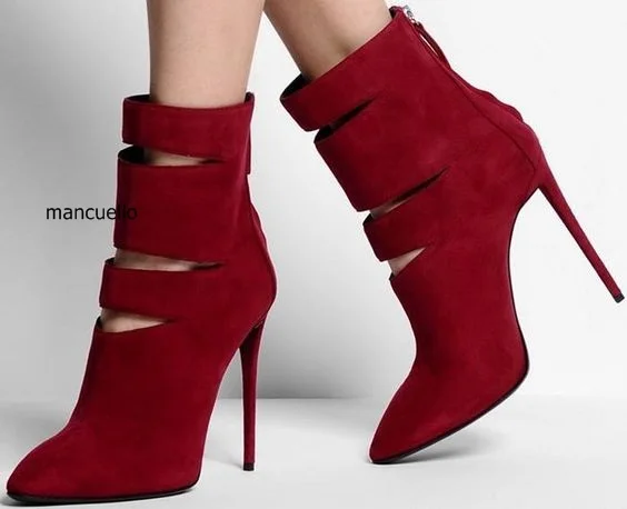 Women's Chic Sexy Pointed Toe High Heel Ankle Boots Women's Chic Sexy Pointed Toe High Heel Ankle Boots