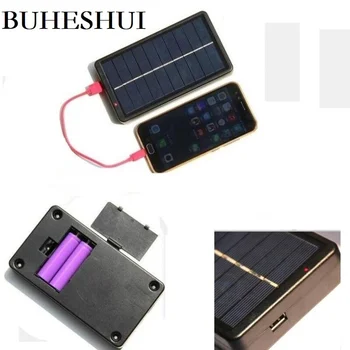 

BUHESHUI Solar Charger For Mobile Phone 2W 5V Solar Panel charger With Base For 18650 Battery Charging Patent Design NEW