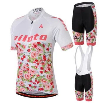 

2017 Women's beautiful Cycling Jersey Sets Summer Short Sleeve Cycling Clothing MTB Bike Jersey Clothes Ropa Ciclismo hombre