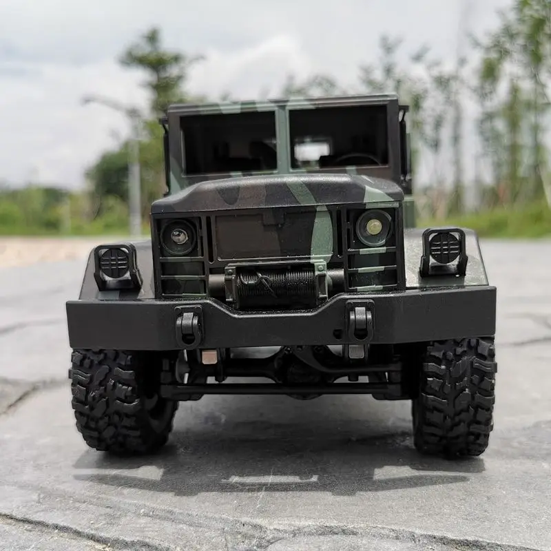 MN-77 2,4G 1:16 4WD внедорожные военные светодиодные фонари для грузовика RTR металлические c-образные балки четырехколесный привод