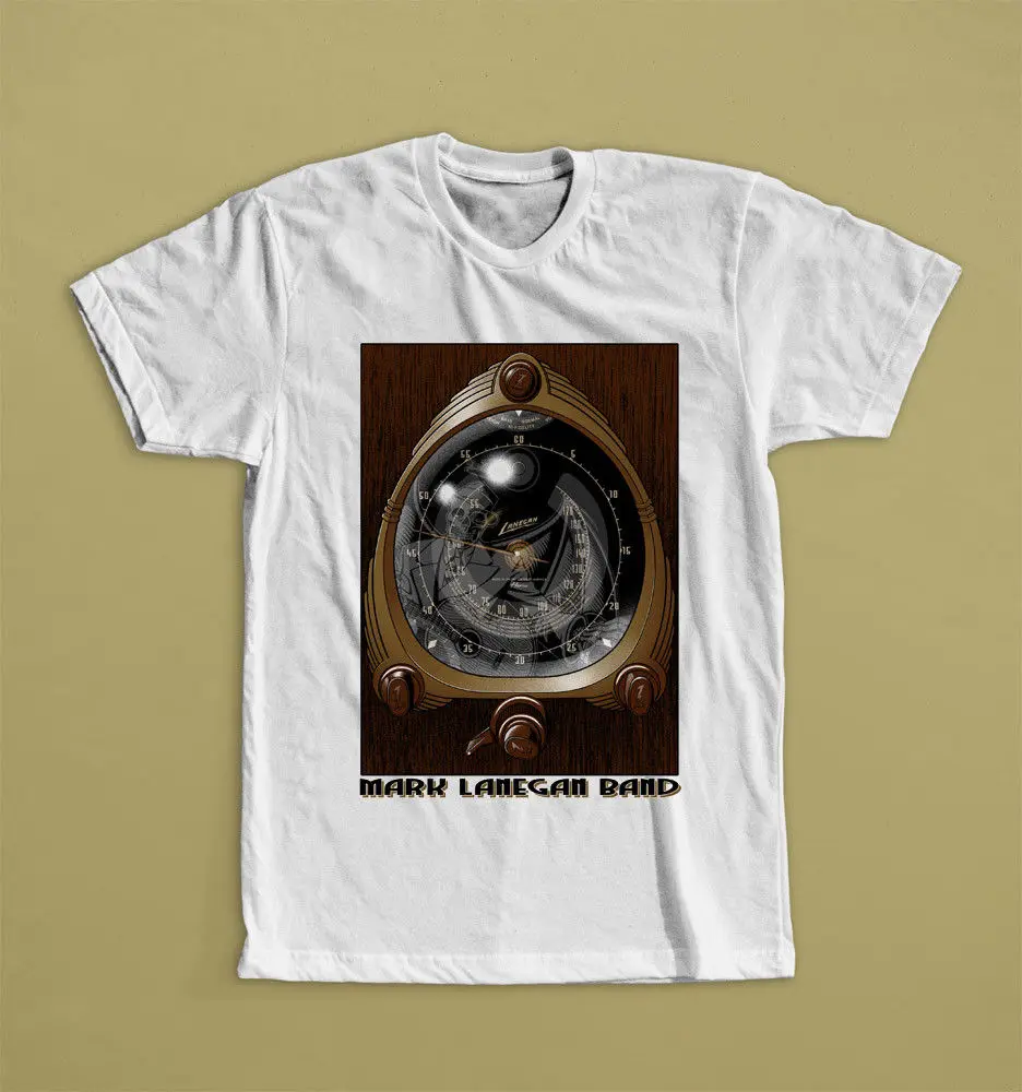 MARK LANEGAN BAND AMERICAN ALTERNATIVE ROCK MUSICIAN GRUNGE T-SHIRT Loose Black Men T shirts Homme Tees | Мужская одежда