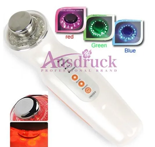 

Lowest price! Color Photon LED skin rejuvenation Light Therapy 3 MHz Ultrasonic equipment Beauty Device Machine