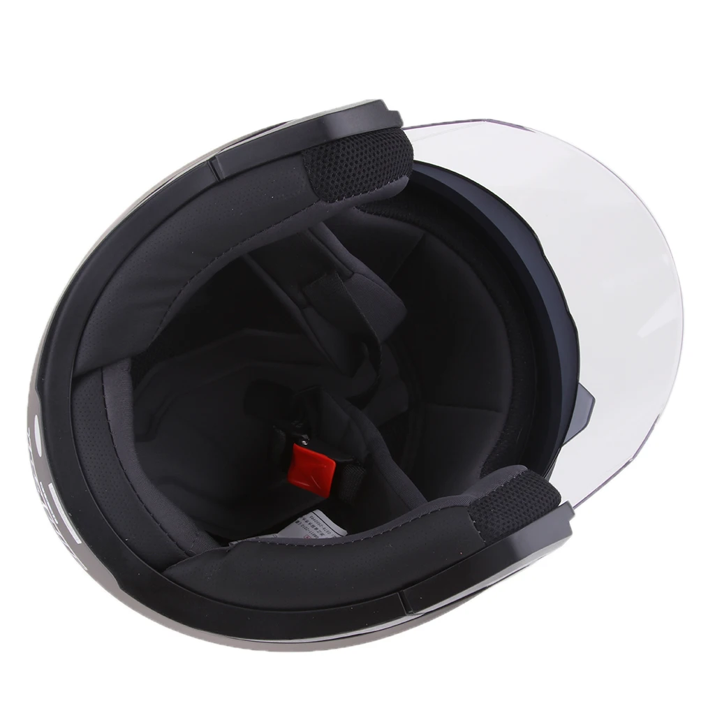  1 Piece  ABS plastic Motorcycle 3/4 Open Face Helmet with Full Face Shield Visor Sun Shield Full Face Helmet 