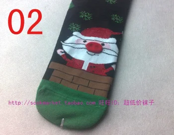 Fcare/бесплатная доставка, 10 шт. = 5 пар, модные рождественские хлопковые милые носки
