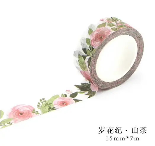 1 шт. пышные цветы и животные 5 см * 7 м|adhesive tape diy|label masking tapeanimal washi |
