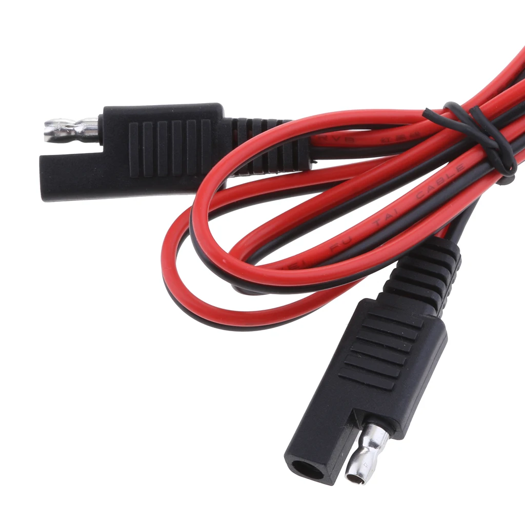 2019 NEW Universal 18AWG SAE Male to Male Extension Adapters Charger Cables For Car Boat Motor Solar Panel Batteries Portable