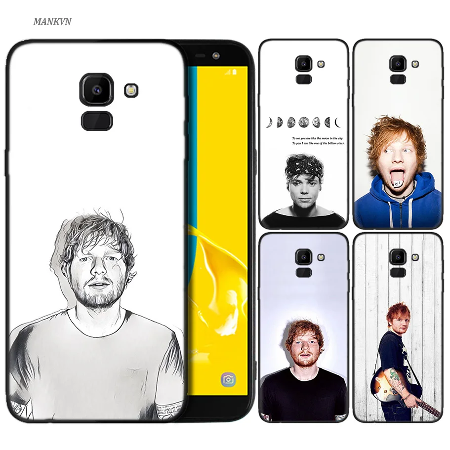 

Silicone Case For Samsung Galaxy J4 J6 A6 A8 Plus A7 A9 J8 2018 A5 2017 Soft Cover Shell ed sheeran shape you