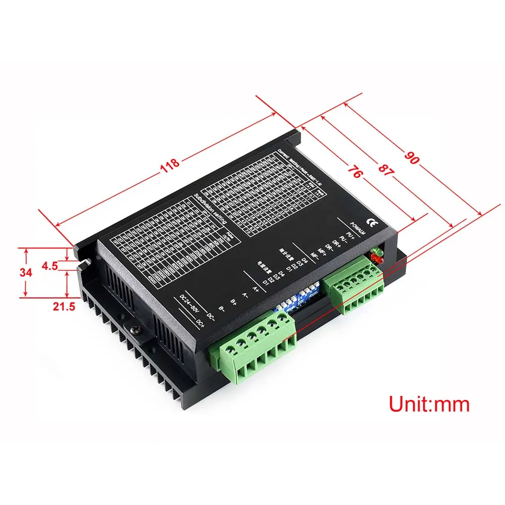 Двухфазный гибридный Драйвер шагового двигателя SMD258C, разрешение до 40000 S/R поставляется с Raspberry Pi и руководство