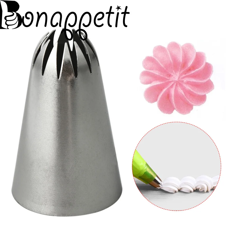 

New Flower Cream Icing Nozzles Stainless Steel Pastry Decor Cupcake Head Cake Decorating Tools Pastry Tools Kitchen Accessories
