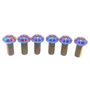 

Titanium Bolts Motorcycle Shell Modification Disc Brake M8 x20mm Ti Bolt Burned Blue Torx Head 2/5/6pcs Ti Screws Ti Fastener