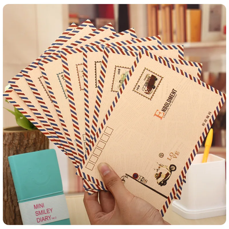 8pcs/lot Western style Envelope Beautiful Kraft Paper Envelope