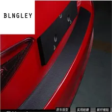 Углеродного волокна Дизайн автомобиля Назад задний багажник порог скребок защиты наклейки педали для Alfa romeo giulia Тюнинг автомобилей