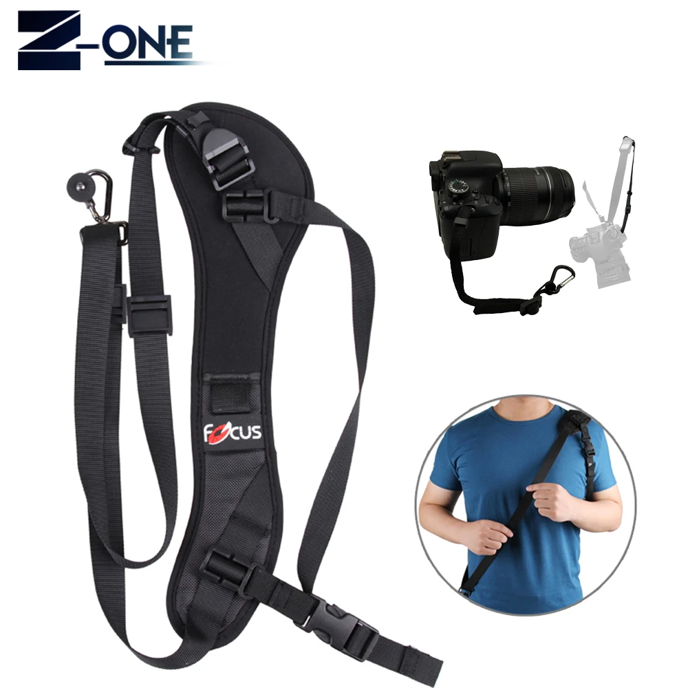 

Focus F-1 Anti-Slip Quick Rapid Shoulder Sling Belt Neck Strap+safety rope for Camera DSLR for Canon Nikon Sony fuji Pentax