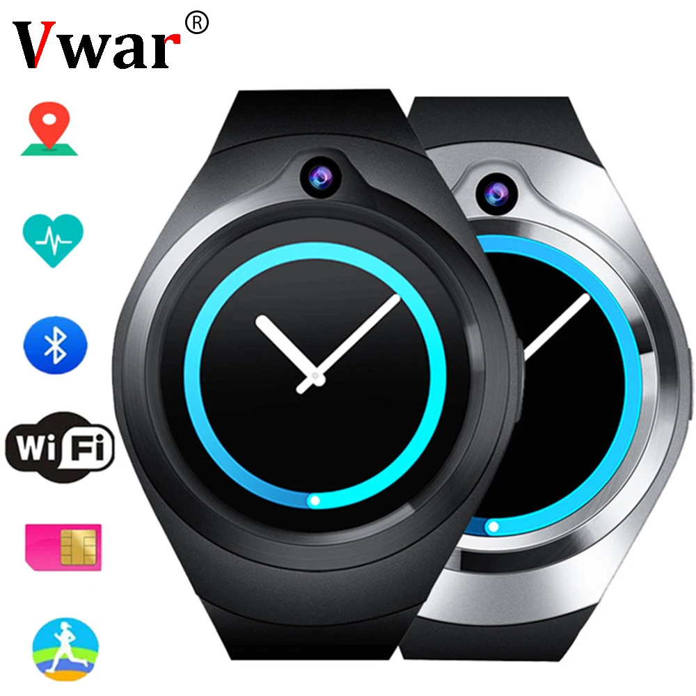 

SS GPS smart watch support Bluetooth WiFi 3G Android 5.1 MTK6580 Fitness Tracker Heart Rate smartwatch PK Samsung Gear S3 lem5